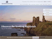 Tablet Screenshot of pentlandhotel.co.uk